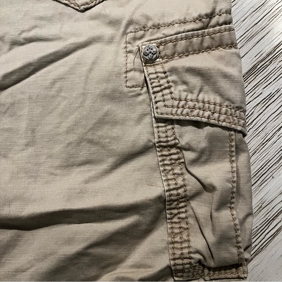 Rock Revival Khaki Cargo Shorts for Men - Picture 9 of 16